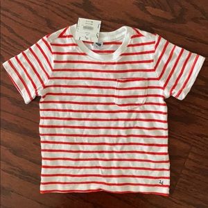 Janie & Jack striped red & white shirt